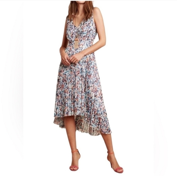 Plenty by Tracy Reese x Anthropologie Morgan Pleated Speckle Sleeveless … - Picture 1 of 10